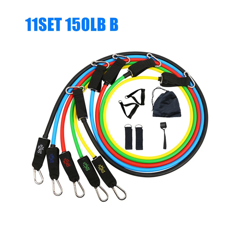 100 LBS Resistance Bands Set 150 LBS Sports Elastic Bands Rubber Bands for Fitness Expander Workout Gym Home Exercise