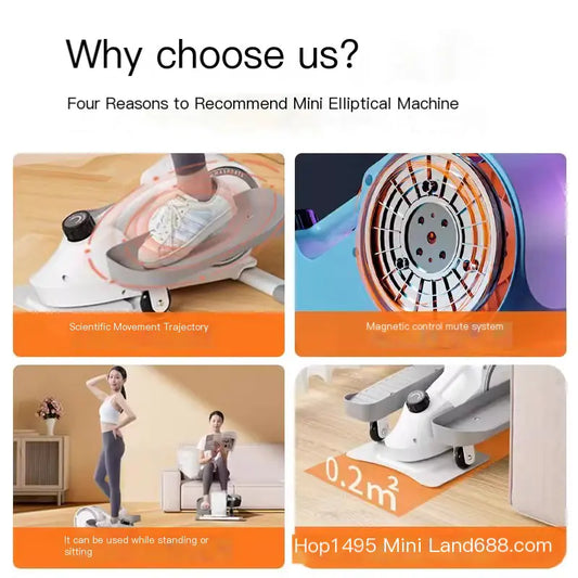 Compact Home Stepper Mini Elliptical Machine Fitness