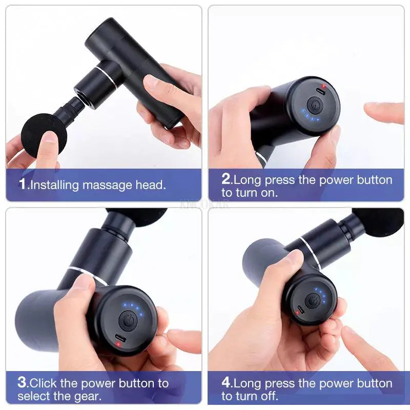 Portable Mini Silent Massage Gun for Muscle Relief