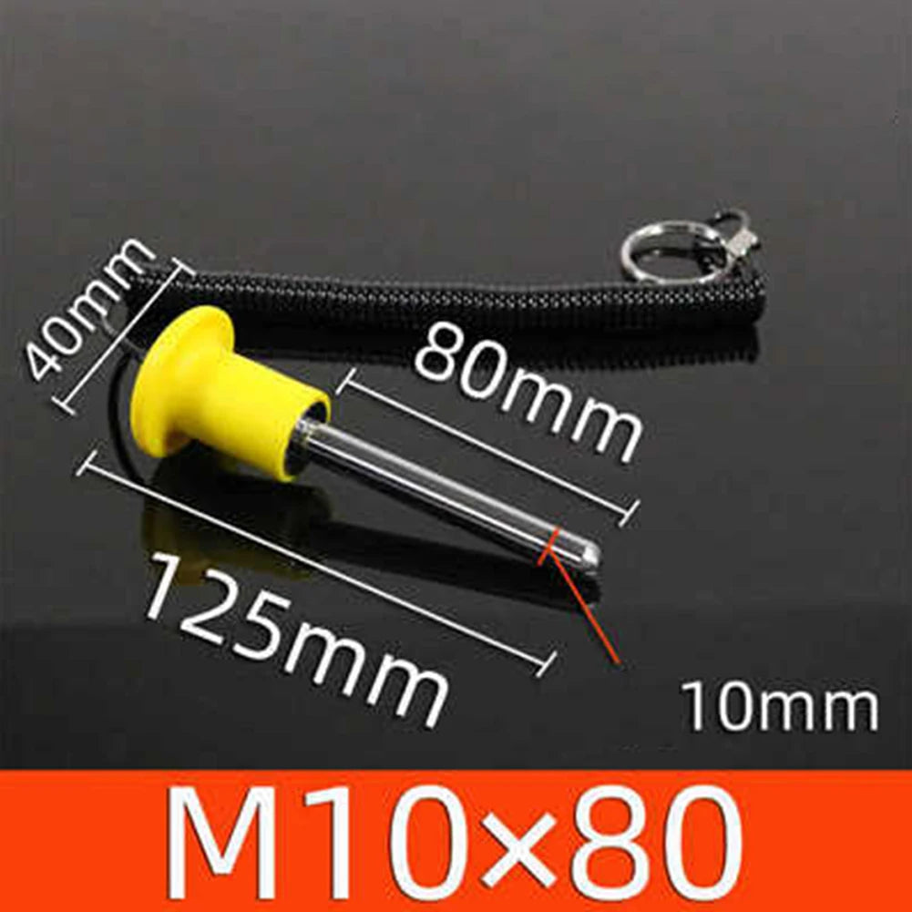1pc Fitness Magnetic Pins M8/M10 80/105/125mm Weight Stack Pin With Steel Wire Lanyard Gym Equipment Bolts Replacement Accessori