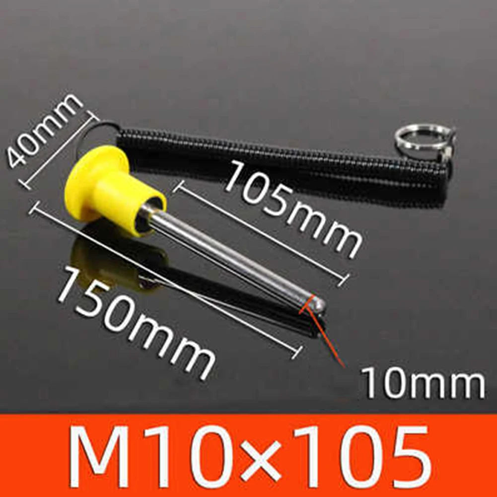 1pc Fitness Magnetic Pins M8/M10 80/105/125mm Weight Stack Pin With Steel Wire Lanyard Gym Equipment Bolts Replacement Accessori
